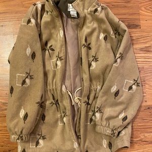 Vintage brown fleece jacket